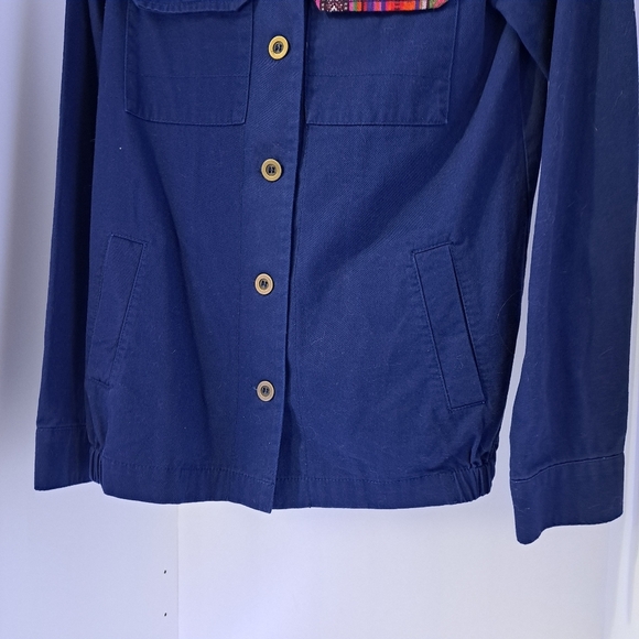 Denim Co | Blue & pink cute patterned Light womens utility jacket - Picture 4 of 13